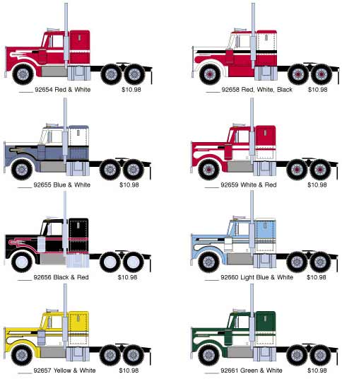 New Athearn Kenworth Tractor Paint Schemes - Kenworth Paint Colors